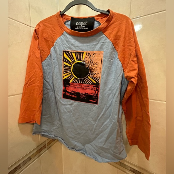 Marc Jacobs runway x B. Thom Stevenson baseball tee shirt - Picture 1 of 2